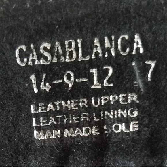 Miz Mooz Black Leather Wedge Casablanca Boots Size 7 - Picture 7 of 8